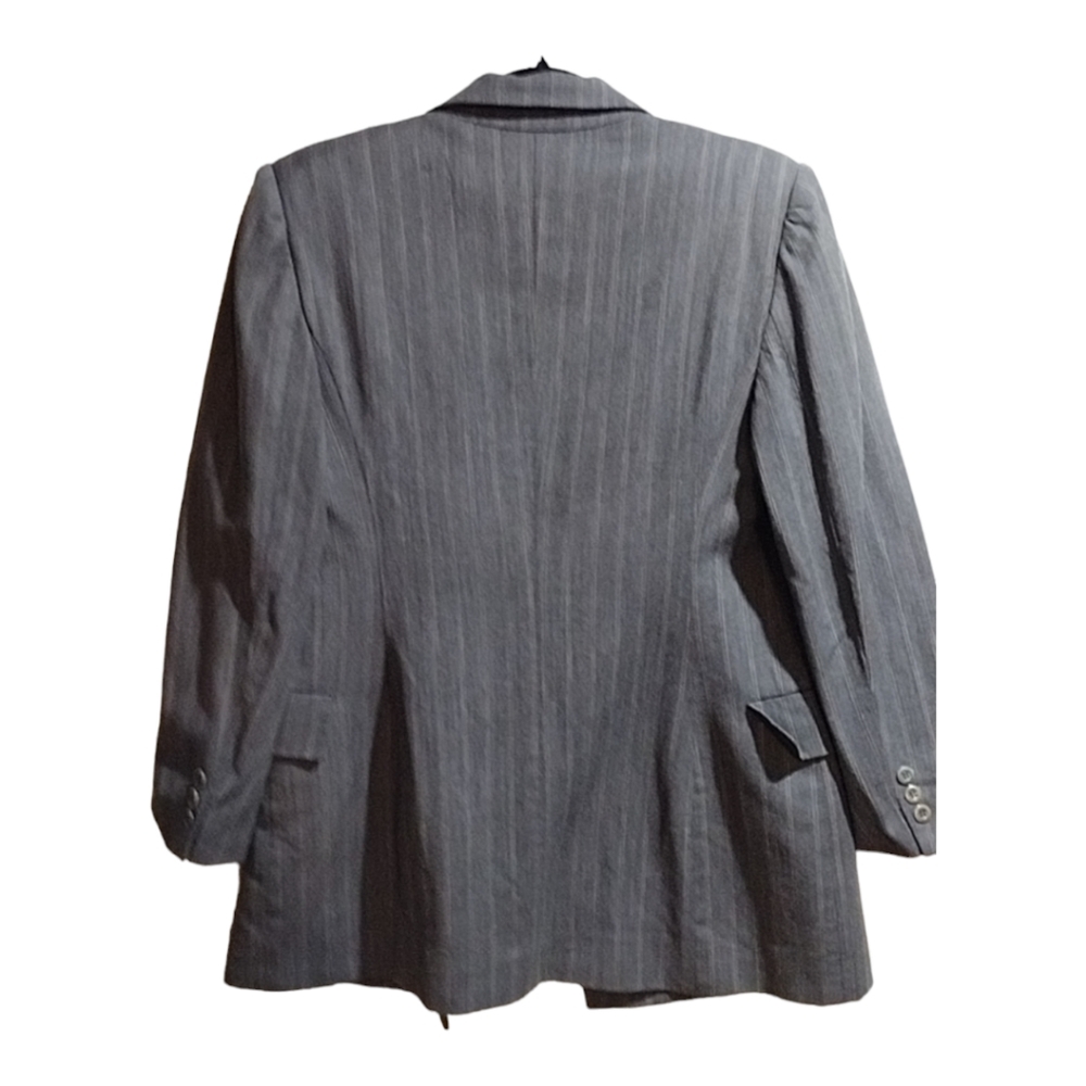 Liz Claiborne Collection Ladies Wool Pinstripe Blazer Suit Jacket Size 8 - Picture 2 of 2